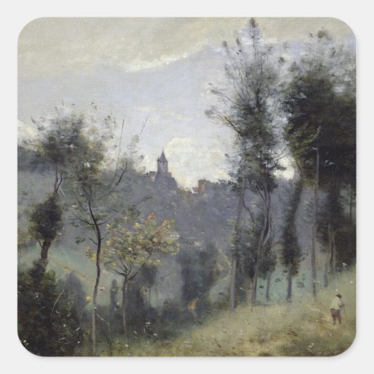 Canteleu bij Rouen Vierkante Sticker (Voorkant)