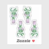 Canterbury Bells for St. Thomas Becket (4 klein) - Sticker (Vel)