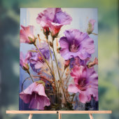 Canterbury Bells - Impasto Floral Acryl Bord (Neutraal)