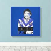Canterbury Bulldogs - Terry Lamb Canvas Afdruk (Insitu (Houten vloer))