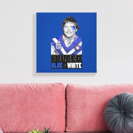 Canterbury Bulldogs - Terry Lamb Canvas Afdruk (Insitu (Woonkamer))