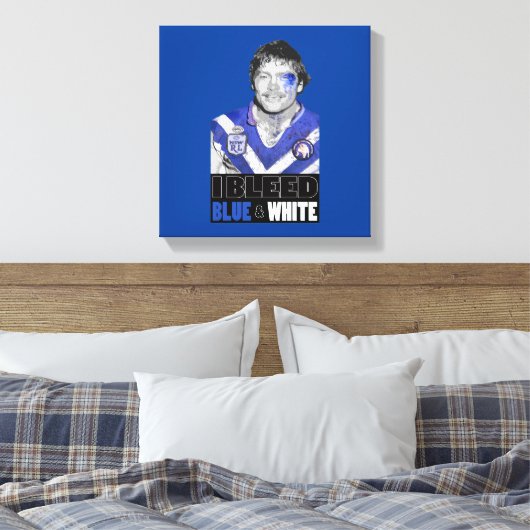 Canterbury Bulldogs - Terry Lamb Canvas Afdruk (Insitu (Slaapkamer))