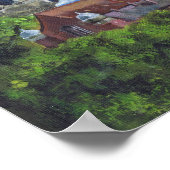 Canterbury Cathedral op afstand Poster (Hoek)