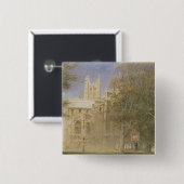 Canterbury Cathedral Vierkante Button 5,1 Cm (Voorkant /achterkant)