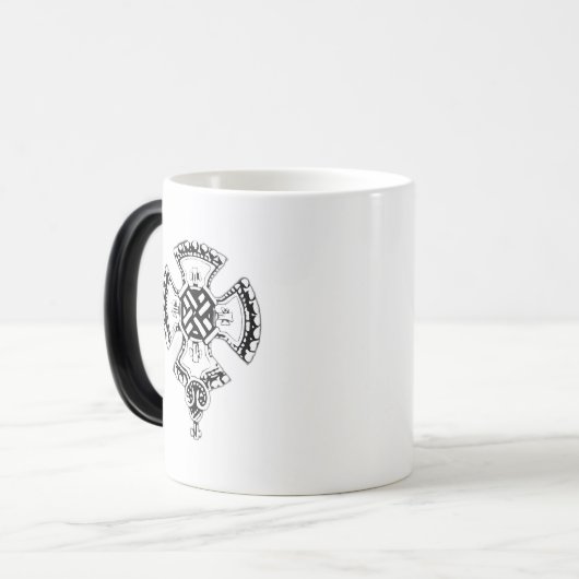 Canterbury cross magische mok (Voorkant links)