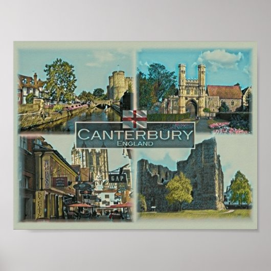 Canterbury - Engeland - Europa - Poster (Voorkant)