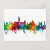 Canterbury England Skyline Briefkaart (Voorkant)