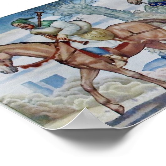 Canterbury Pilgrims Mural Poster (Hoek)