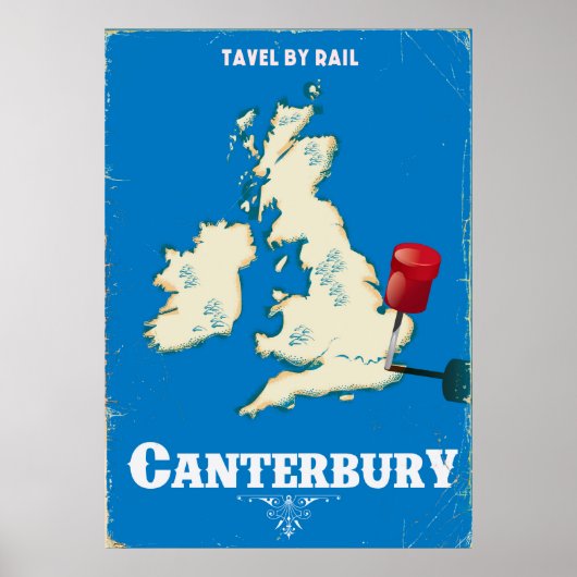 Canterbury  poster op de Britse eilanden (Voorkant)