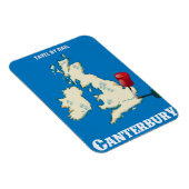 Canterbury poster op de Britse eilanden Magneet (Rechterzijde)