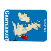 Canterbury poster op de Britse eilanden Magneet (Horizontaal)