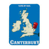 Canterbury poster op de Britse eilanden Magneet (Verticaal)