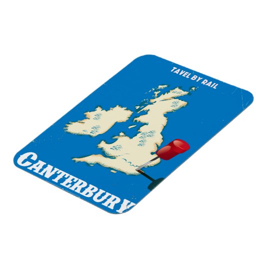 Canterbury poster op de Britse eilanden Magneet (Linkerzijde)