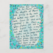 Canterbury Tales Springtime Middle English Quote Briefkaart (Voorkant)