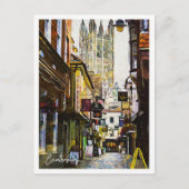 Canterbury Verenigd Koninkrijk Mooie olieverf Briefkaart (Voorkant)