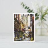 Canterbury Verenigd Koninkrijk Mooie olieverf Briefkaart (Staand voorkant)