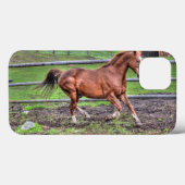 Cantering Chestnut Stallion Horse lover Equine Case-Mate iPhone Case (Achterkant (horizontaal))
