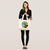 Canticle of Creation Cotton Tote Grote Tote Bag (Voorkant (model))