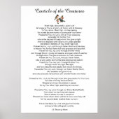 Canticle of the Creatures by St. Francis of Assisi Poster (Voorkant)