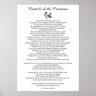 Canticle of the Creatures by St. Francis of Assisi Poster