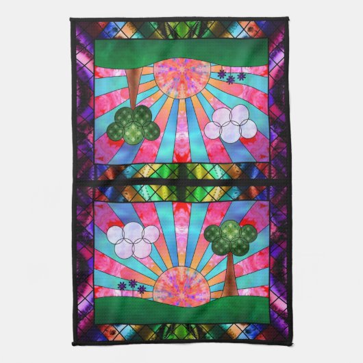 Canticle of the Sun Kitchen Towel Theedoek (Verticaal)