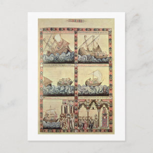 Cantiga 33, pagina van de Cantigas de Santa Maria Briefkaart