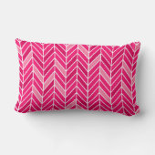 Cantilevered Chevron smal | fuschia Kussen (Achterkant)