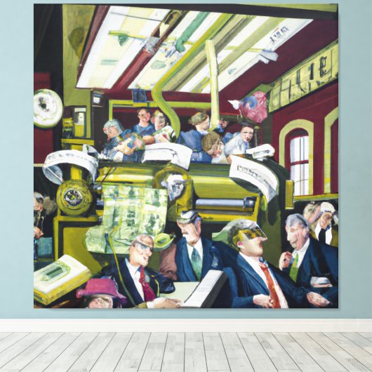 Cantillon Effect Canvas Afdruk (Insitu (Houten vloer))