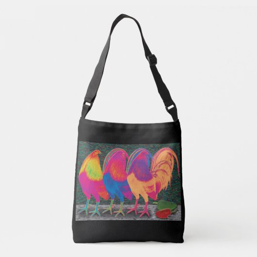 Cantina Roosters Crossbody Tas (Achterkant)