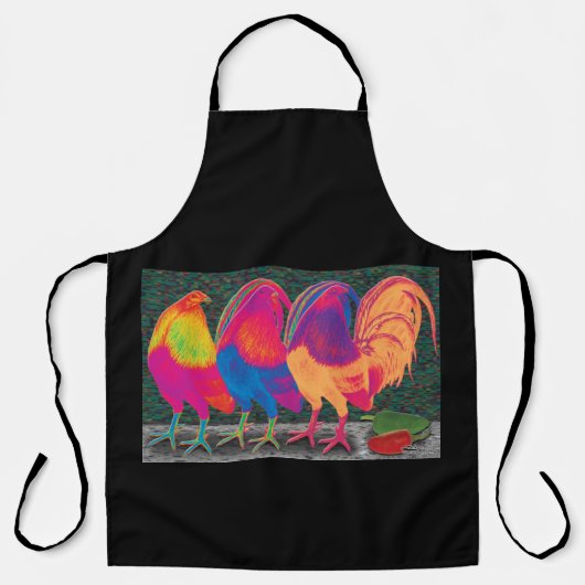 Cantina Roosters Schort (Voorkant)