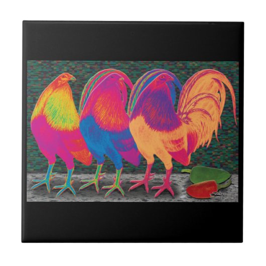 Cantina Roosters Tegeltje (Voorkant)