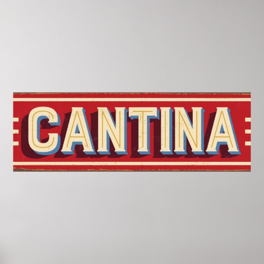 Cantina Sign Poster (Voorkant)