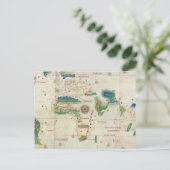 Cantino Planisphere | 1502 Briefkaart (Staand voorkant)