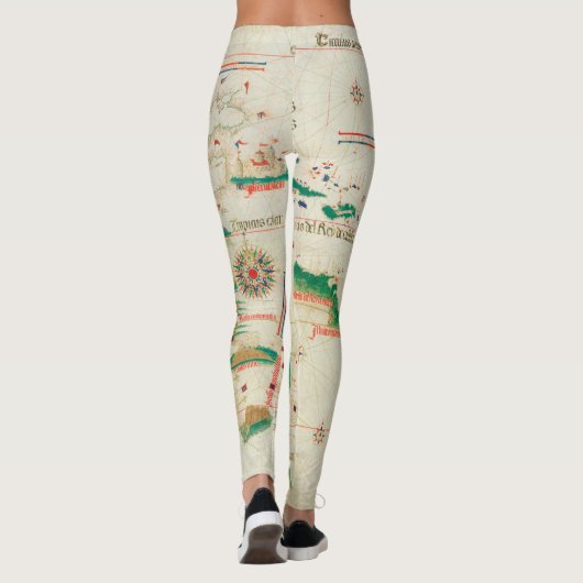 Cantino planisphere 1502 leggings (Achterkant)