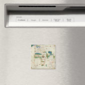 Cantino Planisphere | 1502 Magneet (Insitu (Vaatwasser))