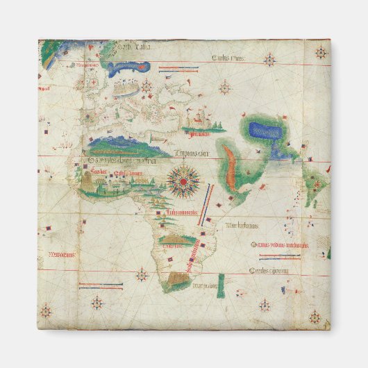 Cantino Planisphere | 1502 Magneet (Voorkant)