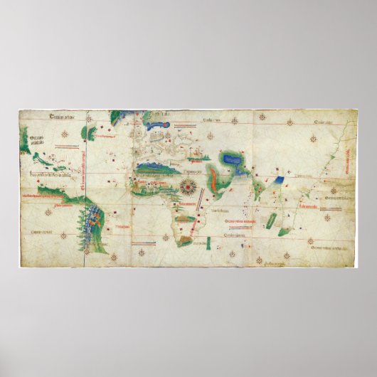 Cantino Planisphere | 1502 Poster (Voorkant)