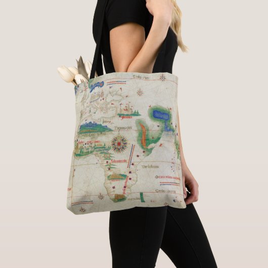 Cantino Planisphere | 1502 Tote Bag (Dichtbij)