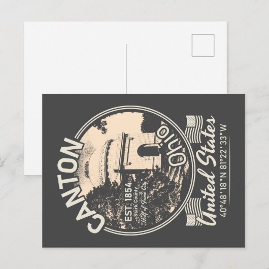 CANTON CITY - OHIO  BRIEFKAART (Voorkant / Achterkant)