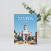 Canton Courthouse Square VS Briefkaart (Staand voorkant)