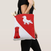 Canton Gallavally Bevolking Badge Tote Tas (Dichtbij)