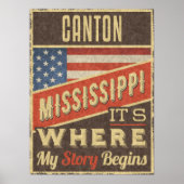 Canton Mississippi Poster (Voorkant)