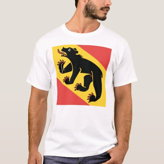 Canton of Bern flag Switzerland symbol T-shirt (Voorkant)