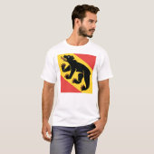 Canton of Bern flag Switzerland symbol T-shirt (Voorkant volledig)