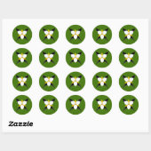 Canton of Crows Gate Bevolkingsbadge Ronde Sticker (Vel)