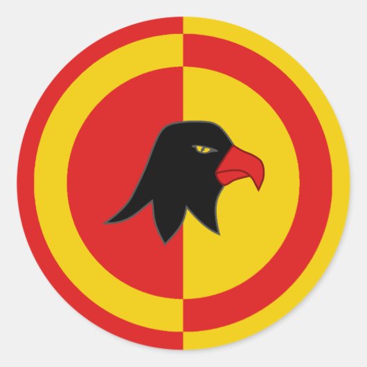 Canton of Falconcree Populace Badge Ronde Sticker (Voorkant)
