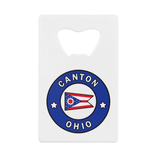 Canton Ohio Creditkaart Flessenopener (Voorkant)