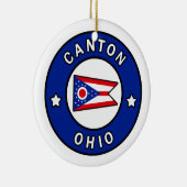 Canton Ohio Keramisch Ornament (Rechts)