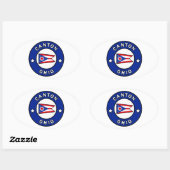 Canton Ohio Ovale Sticker (Vel)