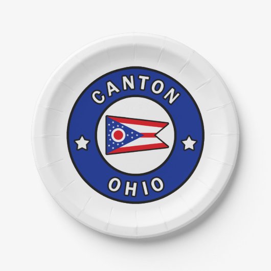 Canton Ohio Papieren Bordje (Voorkant)
